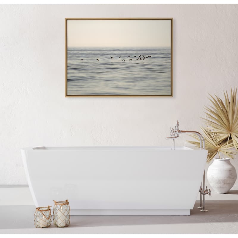 Kate and Laurel Sylvie Birds of a Feather Framed Canvas by Crystal Lynn Collins