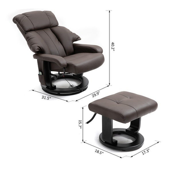 Homcom recliner massage best sale chair
