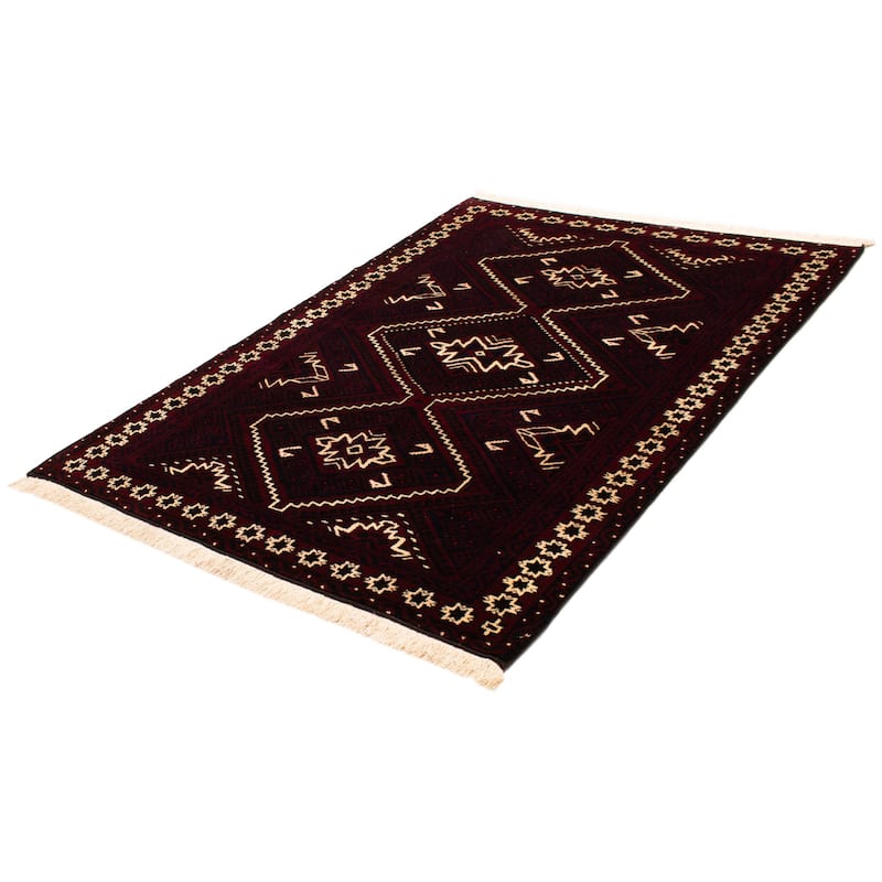 ECARPETGALLERY Hand-knotted Melis Red Wool Rug - 7'1 x 10'1