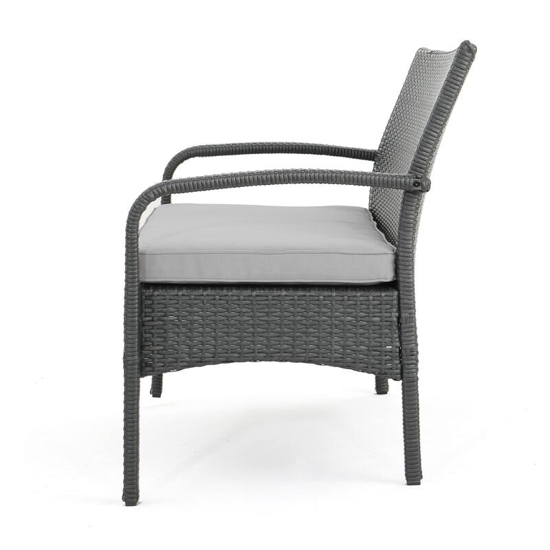 Cordoba Wicker/ Iron 8-piece Outdoor Chat Set with Cushions by Christopher Knight Home