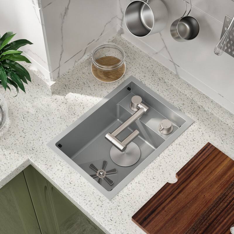 Black/SILVER/WHITE RV Sink with faucet and a foldable tap inside