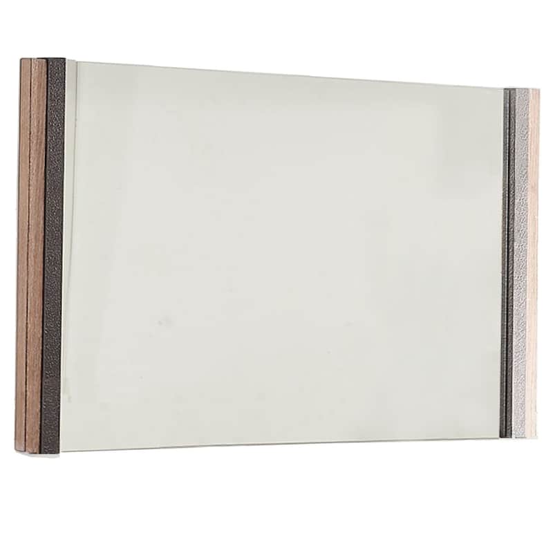 HomeRoots 35" Natural Wood Framed Accent Mirror