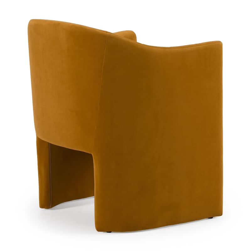 Modrest Danube Modern Burnt Orange Fabric Dining Chair