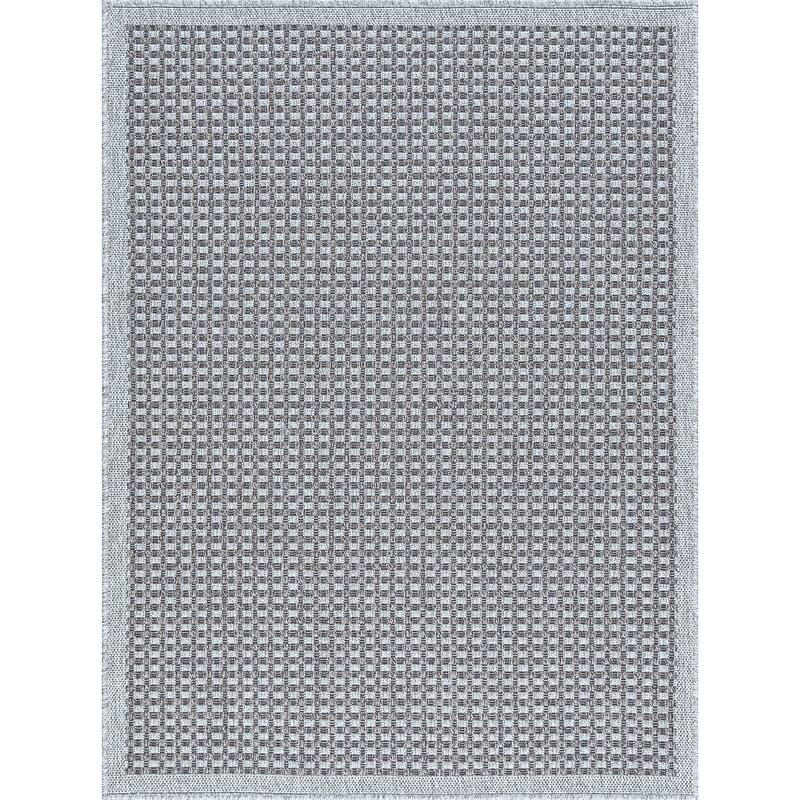 Dennis Coastal Windowpane Indoor/Outdoor Area Rug