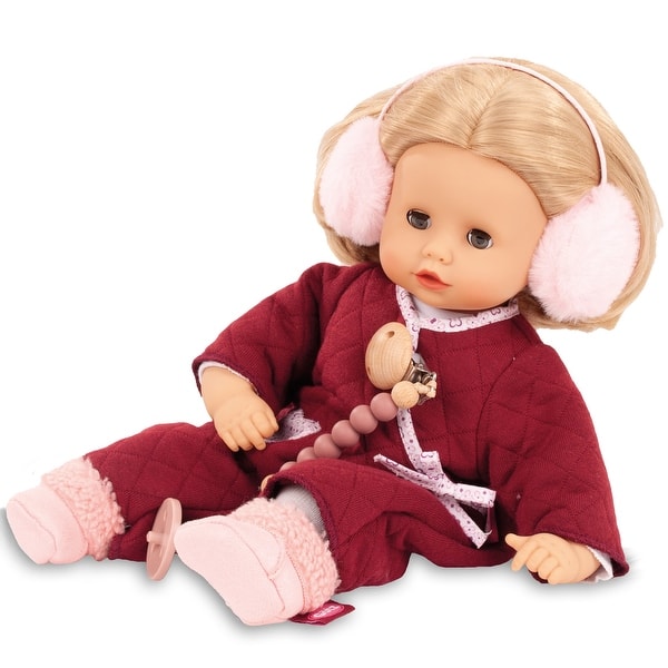 slide 2 of 5, Gotz: Muffin: Jubilee - 13" Doll Red Quilted Outfit, Collectible Toy, Kid 3+