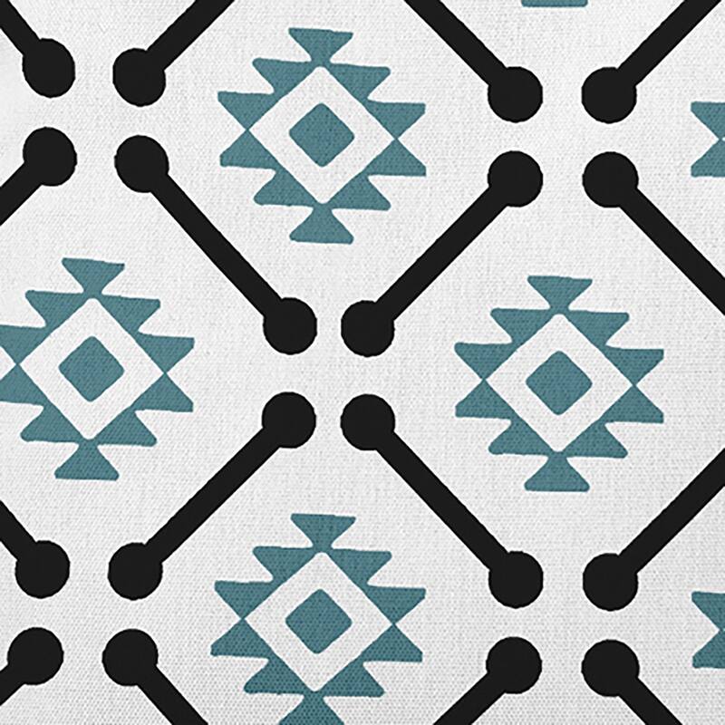 Modern Tribal Pattern Indoor/Outdoor Throw Pillow