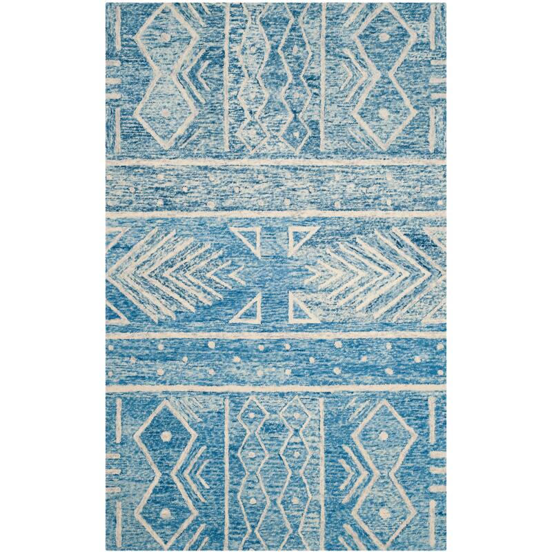 SAFAVIEH Handmade Chatham Vineta Modern Wool Rug