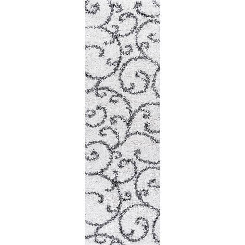 Sohni Shag Farmhouse Floral Indoor Area Rug