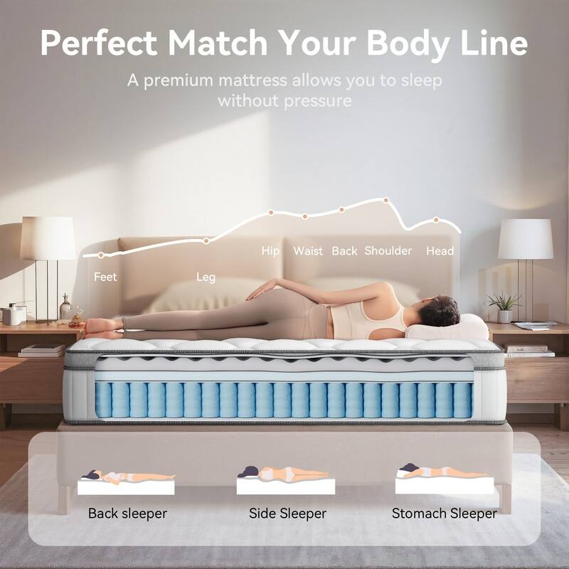 SweDrea 12 in. Firm Gel Memory Foam Mattress with CertiPUR-US and Oeko-TEX , Featuring Bamboo Charcoal Absorption.