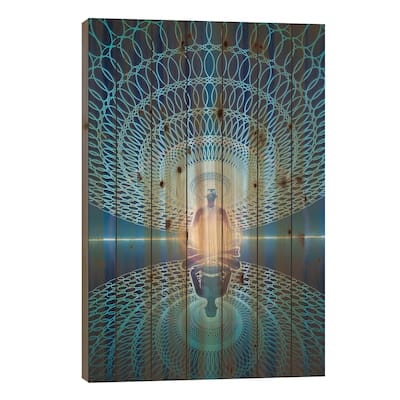 Serenity Print On Wood by Evan Rhodes - Multi-Color