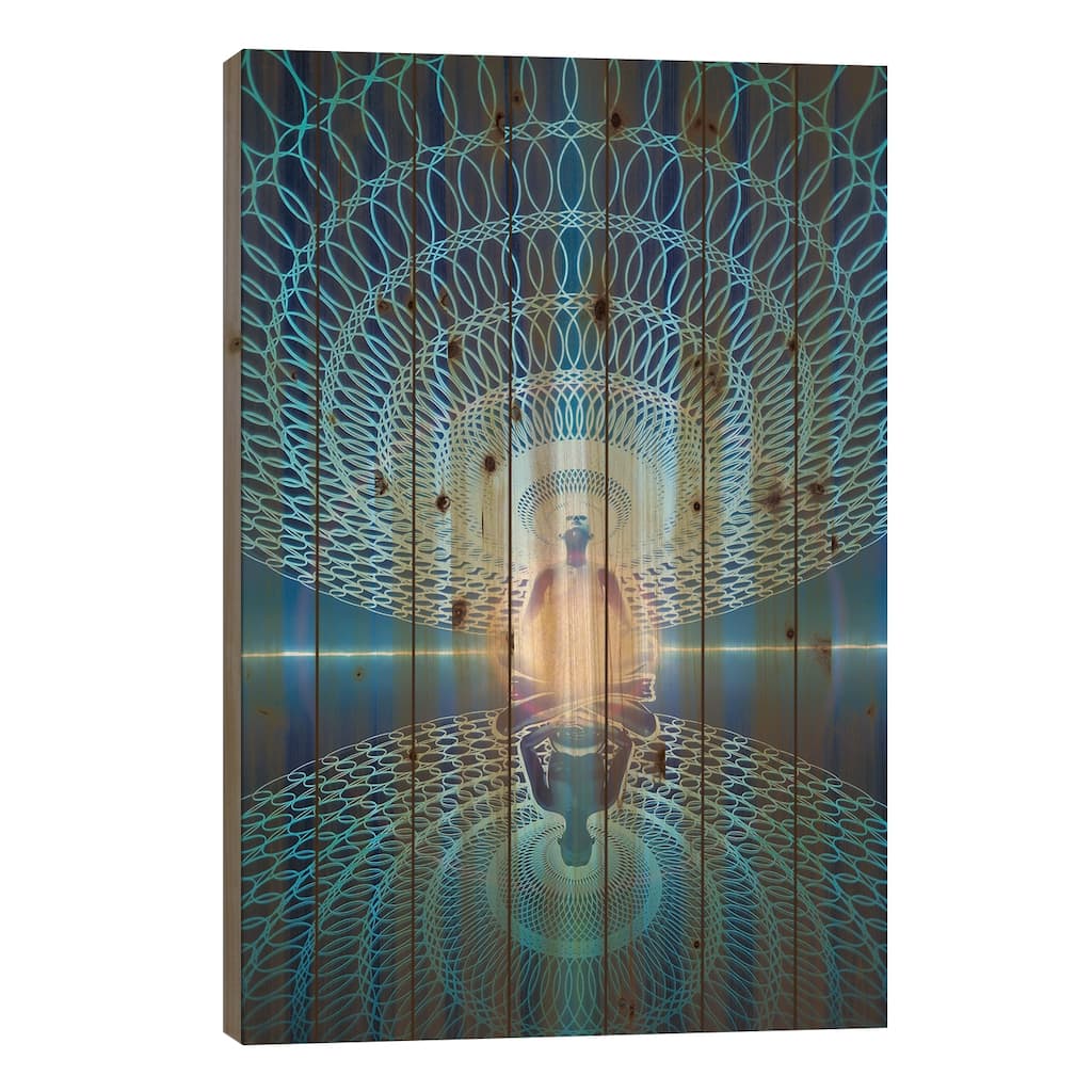 Serenity Print On Wood by Evan Rhodes - Multi-Color