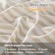100% Linen Stripe Printed Breathable & Moisture-Wicking Duvet Cover Set ...