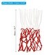 preview thumbnail 1 of 4, 2Pcs 20" Polyester Heavy Type Basketball Hoop Net Replacement, White Red White Red - Basketball
