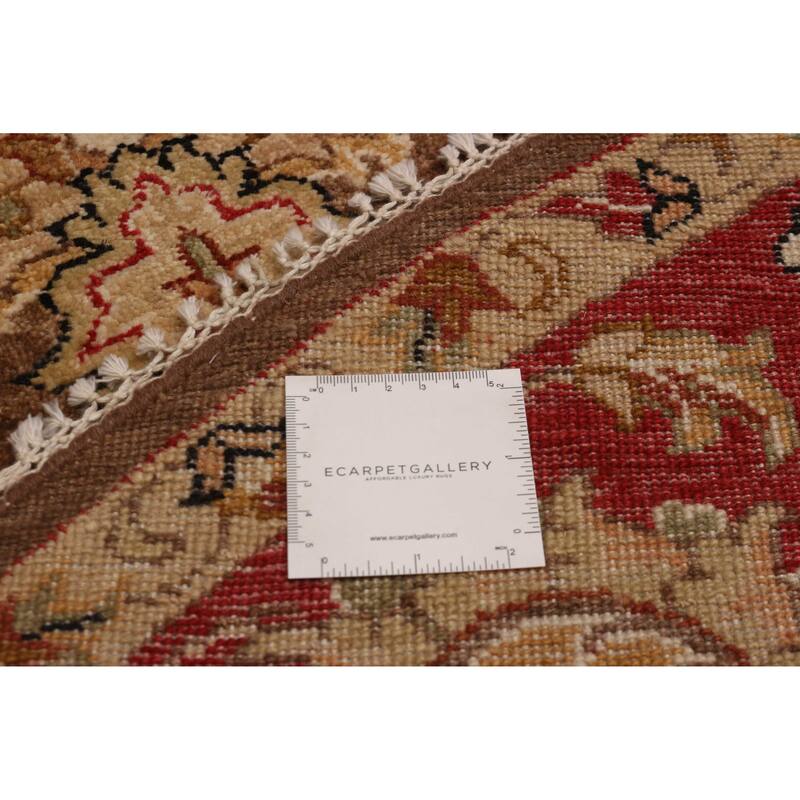 ECARPETGALLERY Hand-knotted Jamshidpour Brown Wool Rug - 6' 1" x 6' 2"