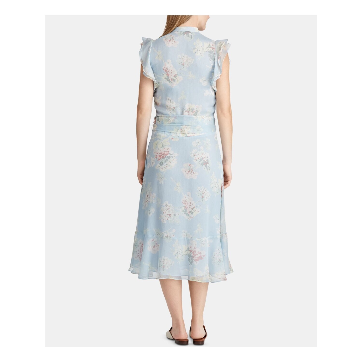 light blue tea dress