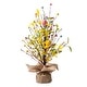preview thumbnail 17 of 20, Glitzhome 18"H Easter Eggs Blossom Table Tree Spring Artificial Plants Centerpieces Yellow
