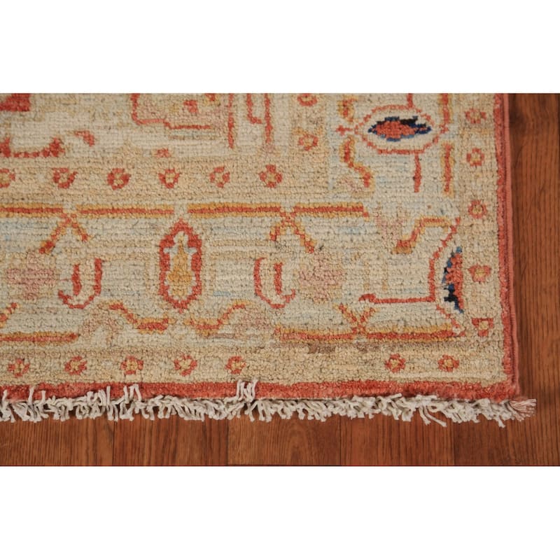 Vegetable Dye Heriz Serapi Oriental Accent Rug Handmade Wool Carpet - 3'1"x 4'1"