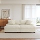 preview thumbnail 95 of 116, Modular Armchair and Ottoman Set with Adjustable Headrest, Flannel Upholstery