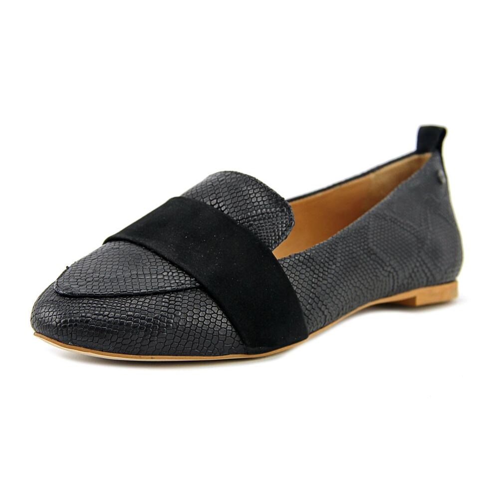 black leather ballet flats australia