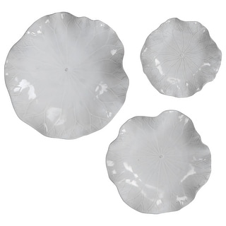 Uttermost Abella Abstract Flower Ceramic Wall Art - Set of 3