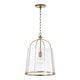 preview thumbnail 4 of 8, Madison 1-light Pendant w/Clear Seeded Glass