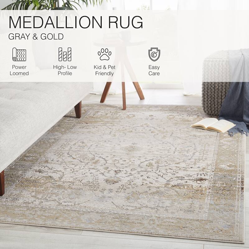 Tajsa Medallion Area Rug
