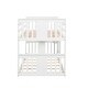 preview thumbnail 20 of 24, Low Bunk Design Twin Over Twin Bunk Bed with Ladder