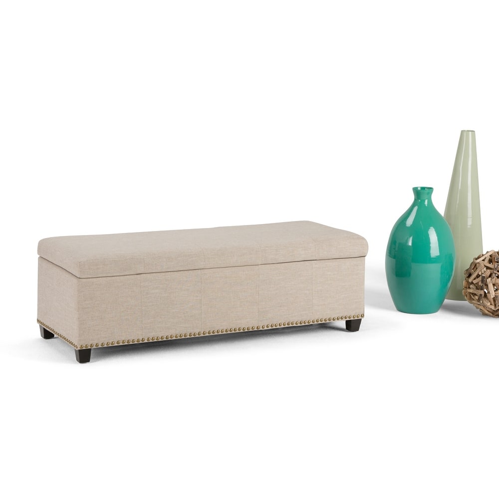 WYNDENHALL Stanford Upholstered Storage Ottoman