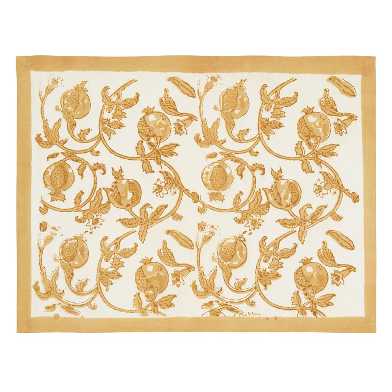 Couleur Nature Granada Mats - Set of 6 - Mustard