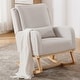 preview thumbnail 7 of 66, HOMYKA 27.5" Wide Rocking Chair for Nursery Light Gray YM