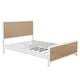 preview thumbnail 9 of 10, Contemporary Lodge Style Queen Size Platform Bed,Solid Metal Bed with Storage Drawers,Unique Headboard and Footboard