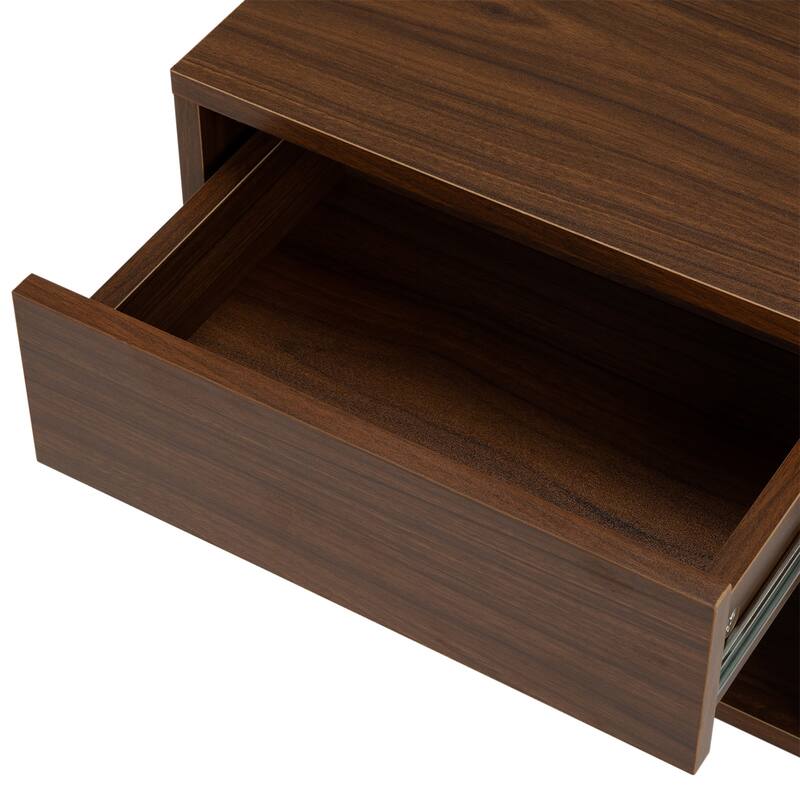 Wall-hung Wooden Bedside Table (Set of 2)