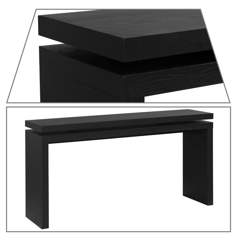 Classic Farmhouse Wooden Living Room Console Table Entryway Table