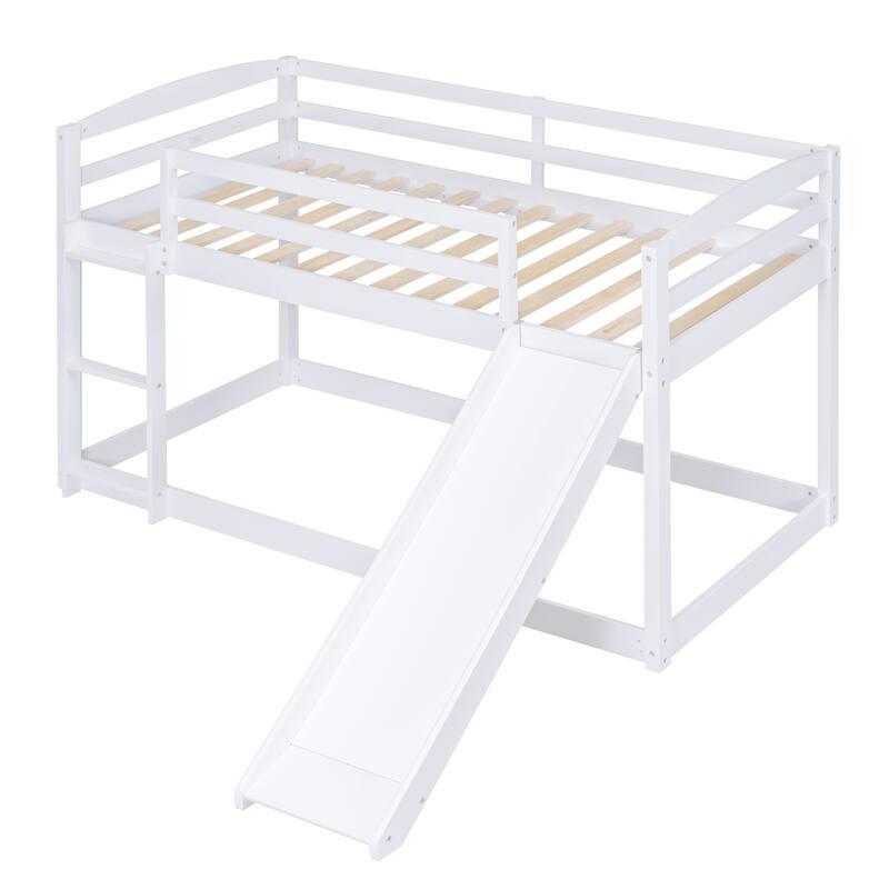 Bunk Bed with Convertible Slide and Ladder