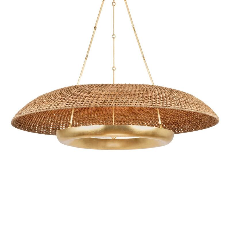 Hudson Valley Lighting 2348 Oaklyn 48" Wide Ring Chandelier - Vintage Gold Leaf