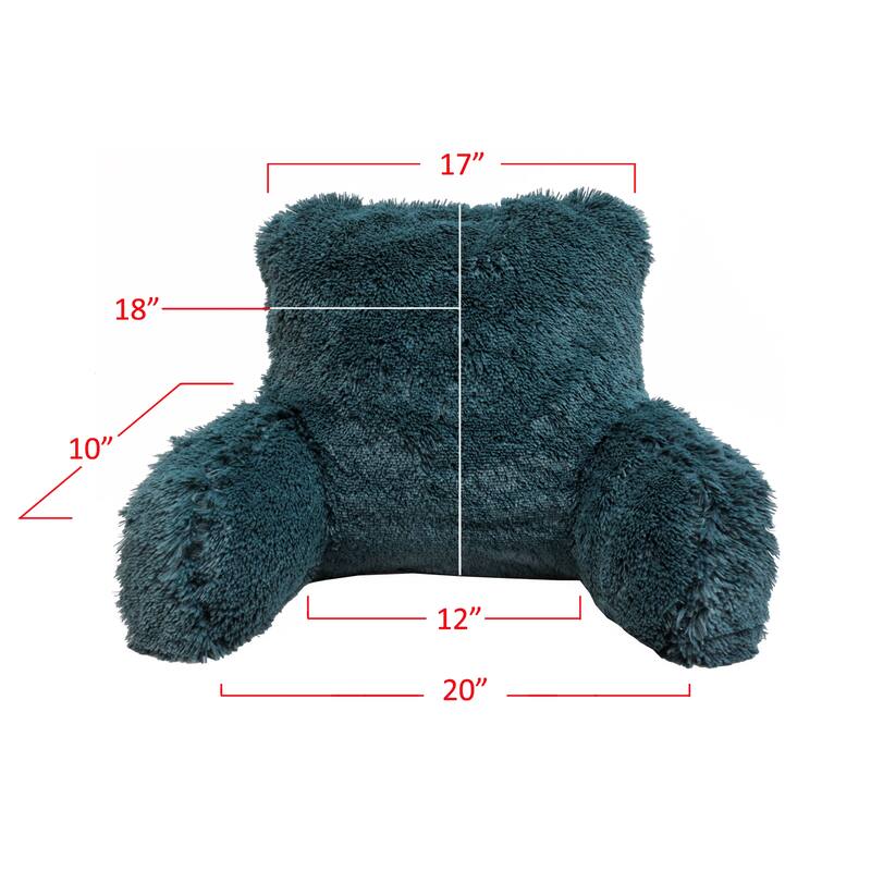 Halsted Shaggy Backrest Pillow