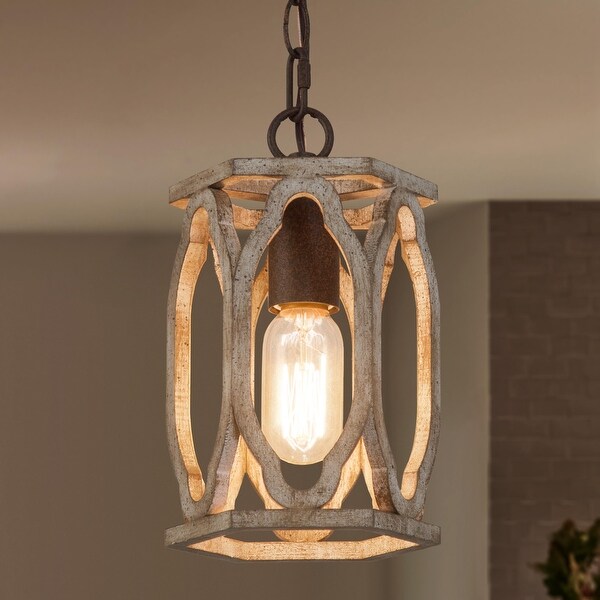 Wooden lantern pendant light best sale