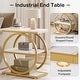 preview thumbnail 28 of 29, 3 Tiers End Table, Wood Side Table for Living Room, Slim Nightstand