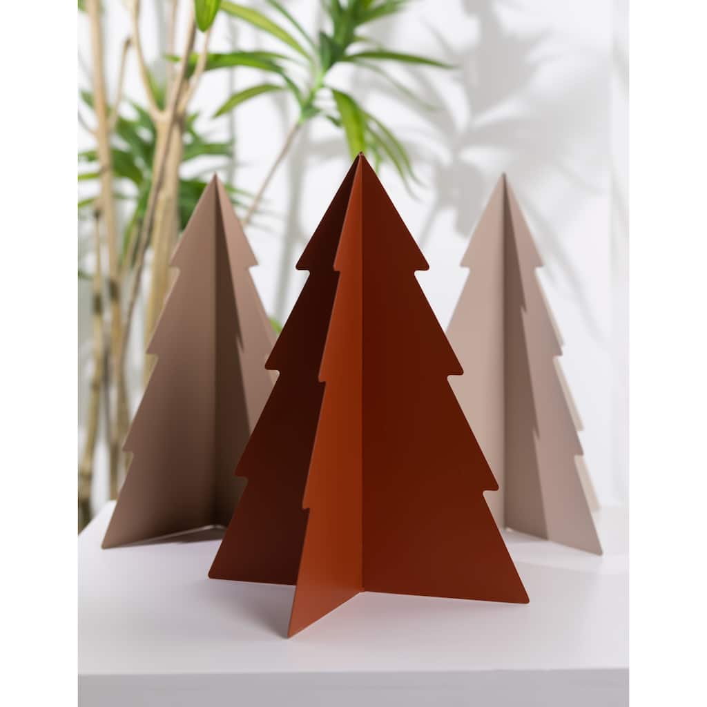 JoJo Fletcher by DesignStyles Set of 3 Metal Christmas Tree Décor