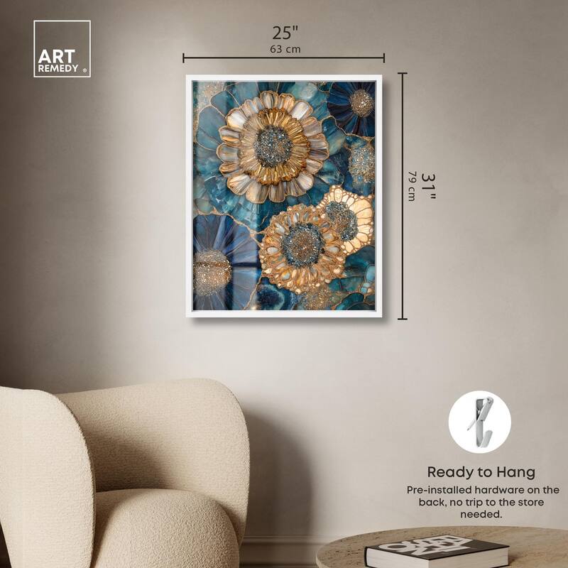 Opulent Geode I Shadowbox by Art Remedy