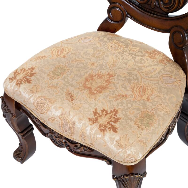 Abiba Traditional Brown Wood 7-Piece Dining Table Set by Furniture of America