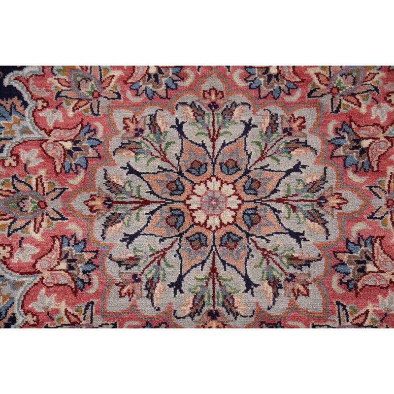 Vegetable Dye Floral Kashan Chinese Area Rug Hand-Knotted Wool Carpet - 6'0"x 9'2"