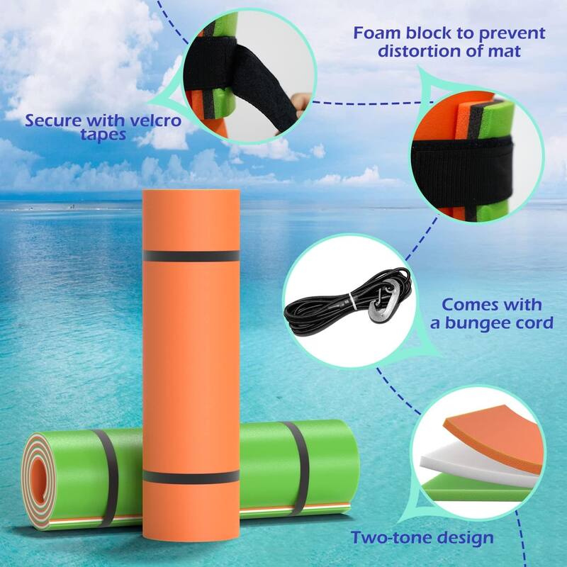 Lily Pad Floating Water Mat 3 Layer for Water Recreation and Relaxing