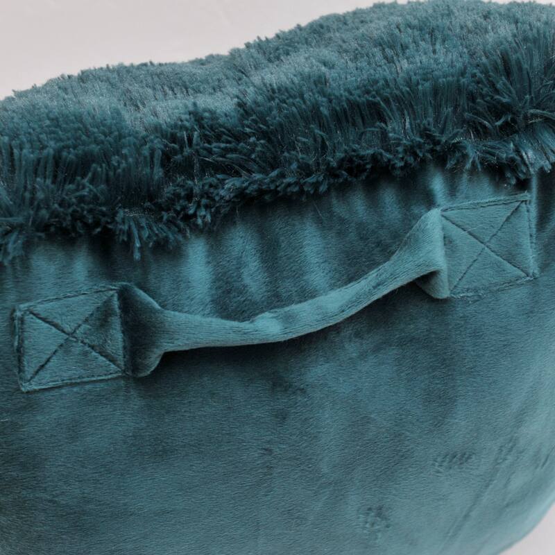 Halsted Shaggy Backrest Pillow