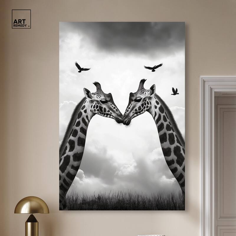 Giants in Love II Canvas by Art Remedy, Gallery Wrapped