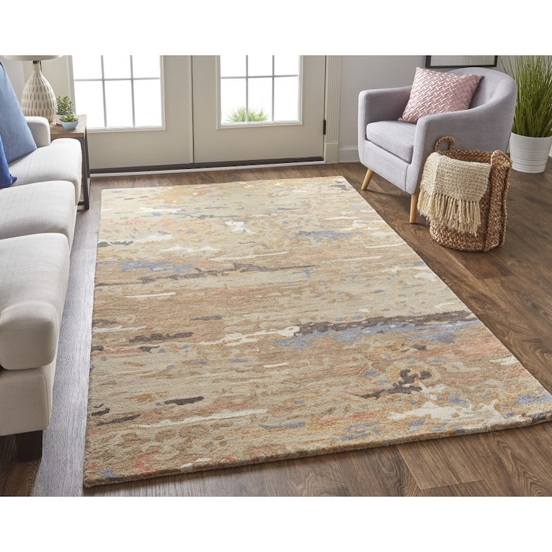 Sofa Abstract Stain Resistant Area Rug By HomeRoots - 2' x 3'