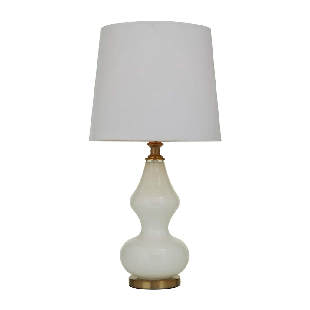 Glass Room Table Lamp - White - Roche River Decor
