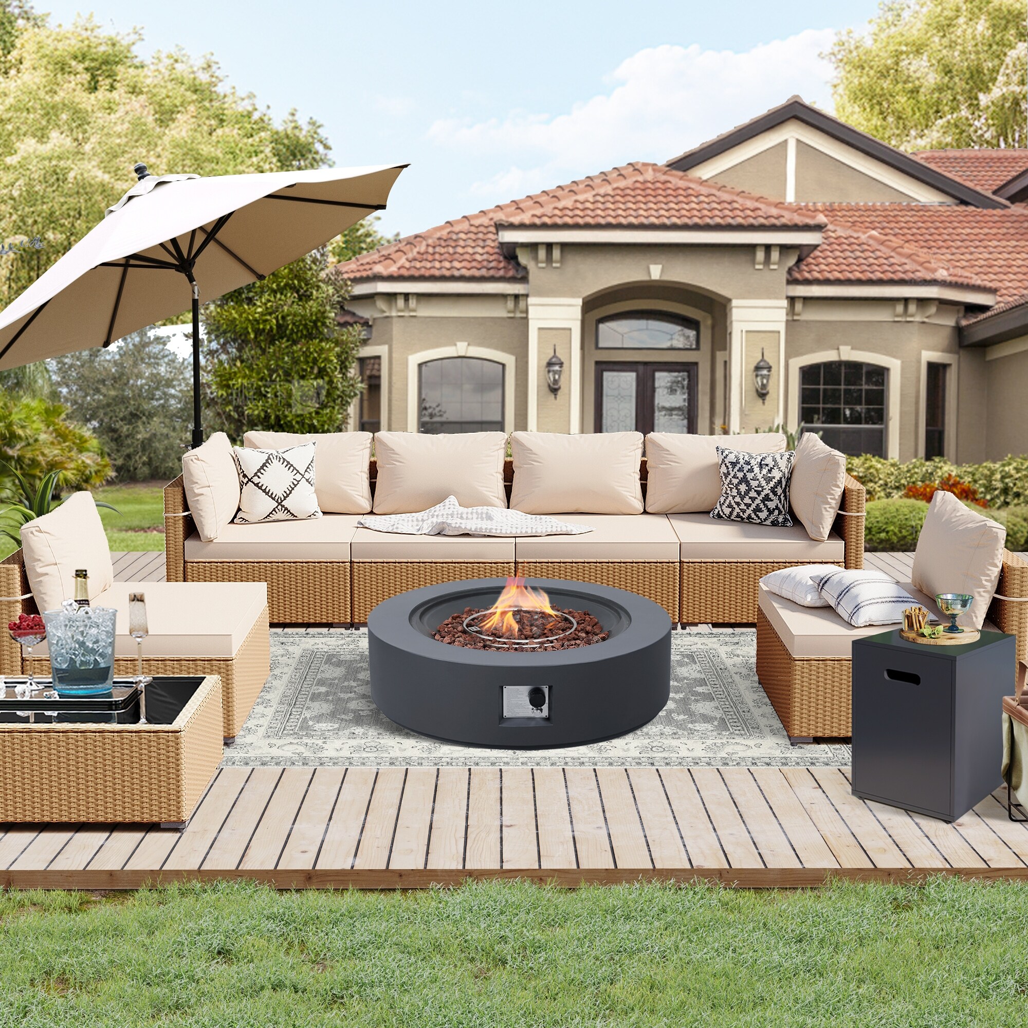 better homes and gardens patio umbrellas BLUU 15ft Large with Base Included, Outdoor Double-Sided Umbrella with Crank Handle, Powerful UV Protective, for Pool Lawn Garden (Beige) : Patio, Lawn & Garden Heavy Duty Hampton Bay The canopy provides UPF Color:Black/Gray CL_active-daypack-20l