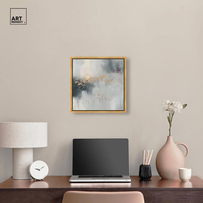 Silvered Hues and Gold II Canvas by Art Remedy