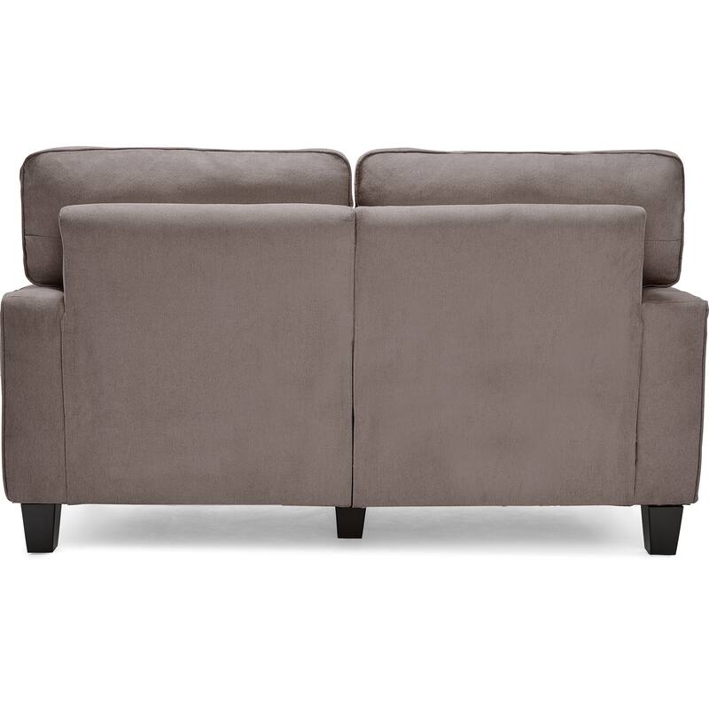 Serta Palisades Upholstered 61" Sofas for Living Room Modern Design Couch, Straight Arms, Tool-Free Assembly